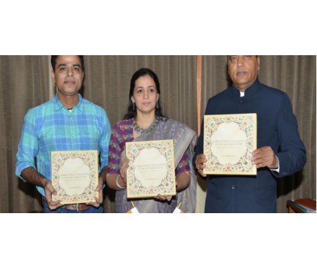 CM releases book Embroidered Narratives of Pahari Embroidery