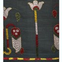 Grey Handloom Pahari Embroidered Blouse Cotton Fabric