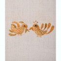 Off White Handloom Pahari Embroidered Cotton Stole