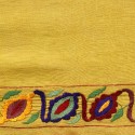 Yellow Handloom Pahari Embroidered Blouse Cotton Fabric